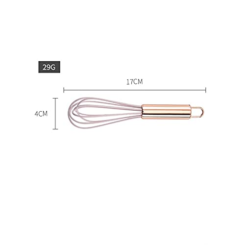 8-Piece Silicone Cooking Utensil Set with Rose Gold Handles