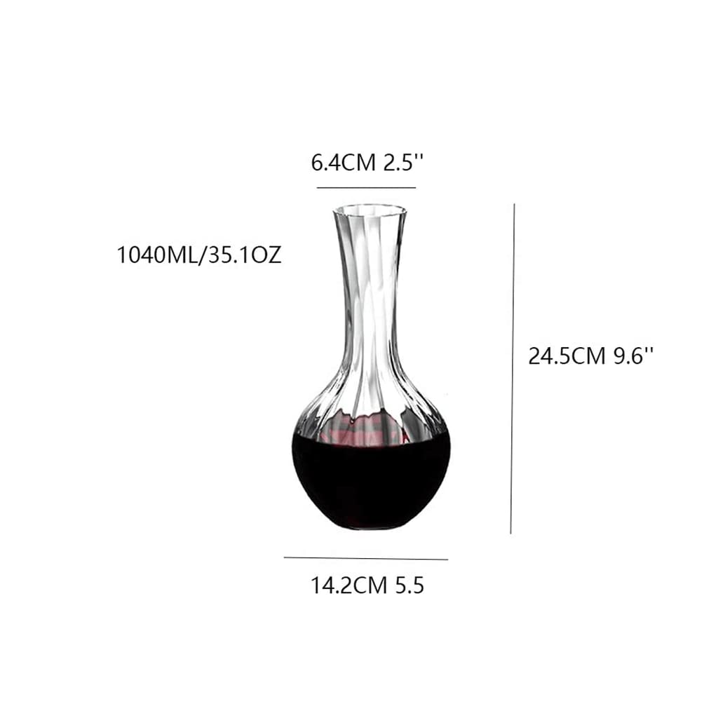 4-Piece Crystal Wine Glass Set with Decanter