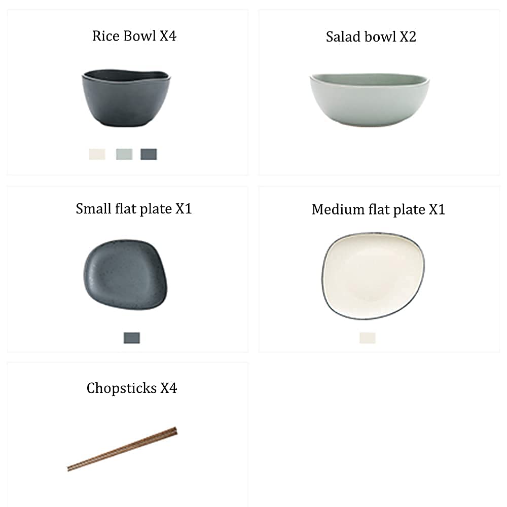 Nordic Reactive Glaze Ceramic Dinnerware Set
