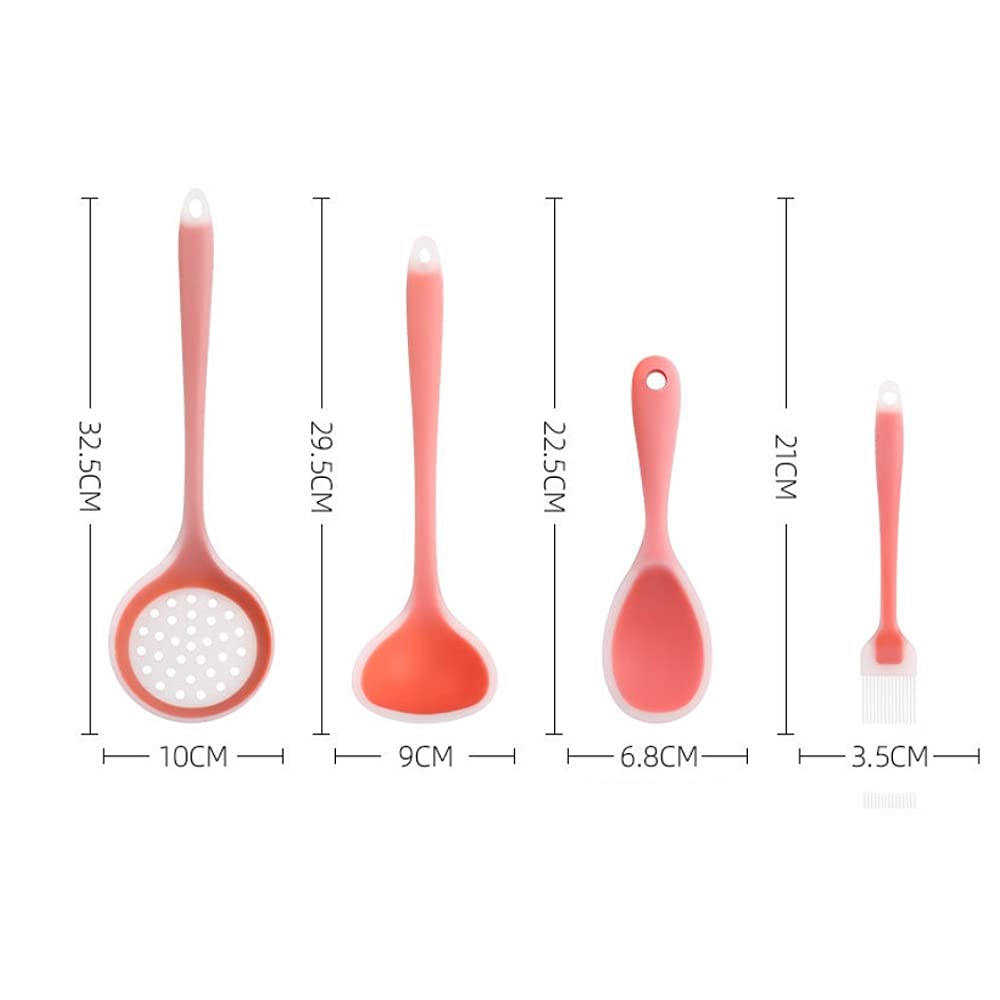 Non-Stick Translucent Silicone Cooking Utensil Set