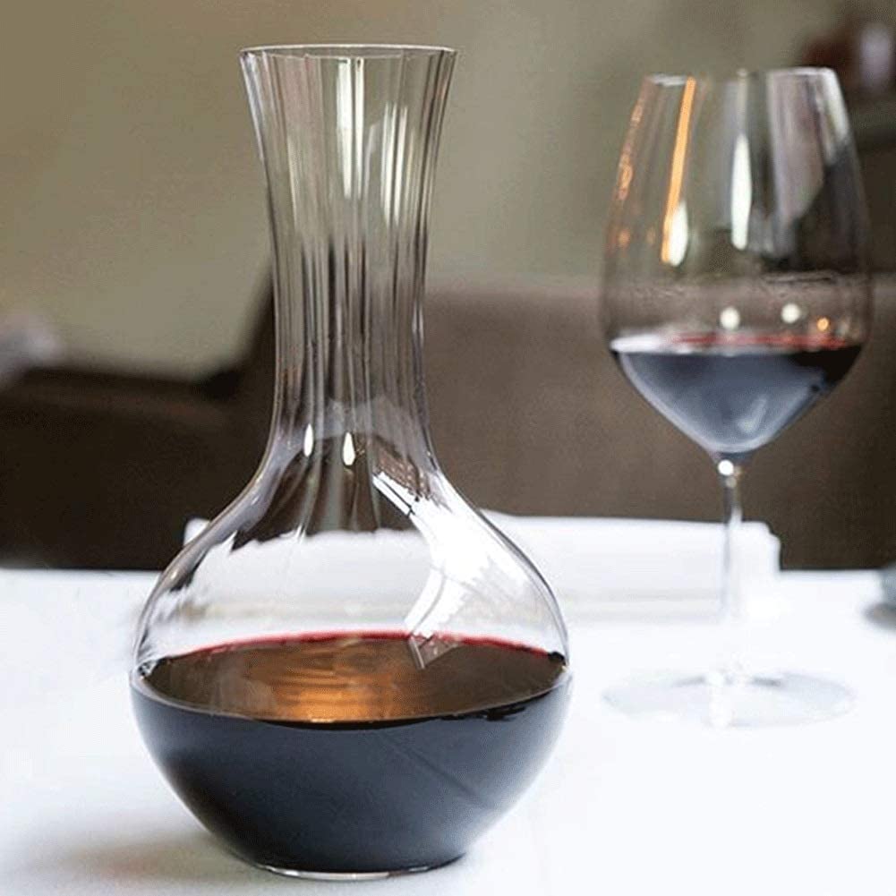 4-Piece Crystal Wine Glass Set with Decanter