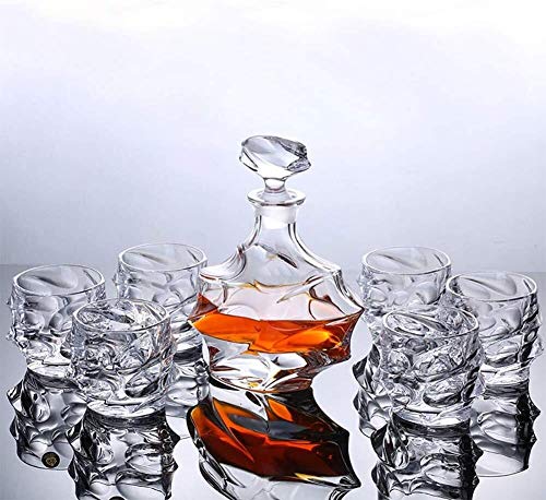 7-Piece Vintage Wine Decanter & Glassware Set