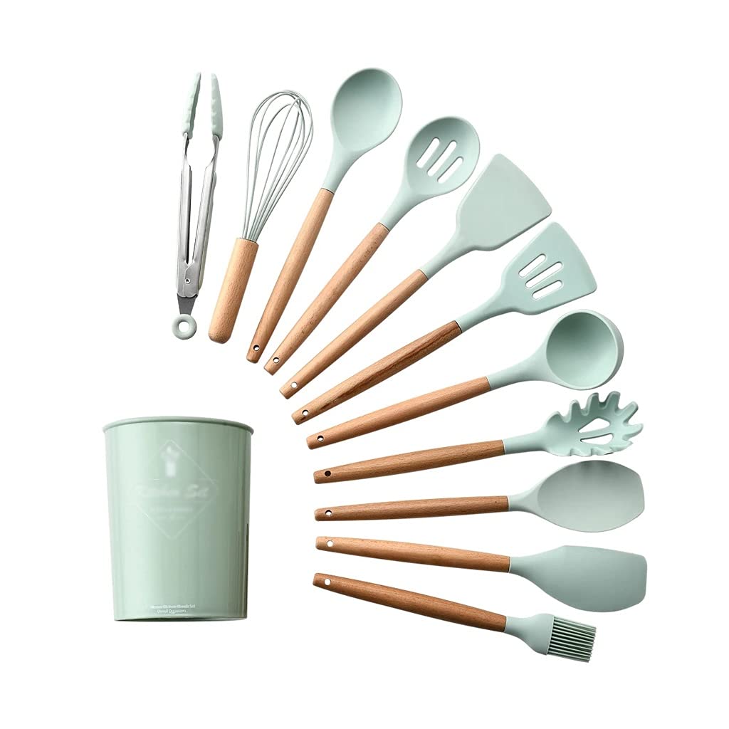 Non-Stick Silicone Cooking Utensil Set with Storage Box