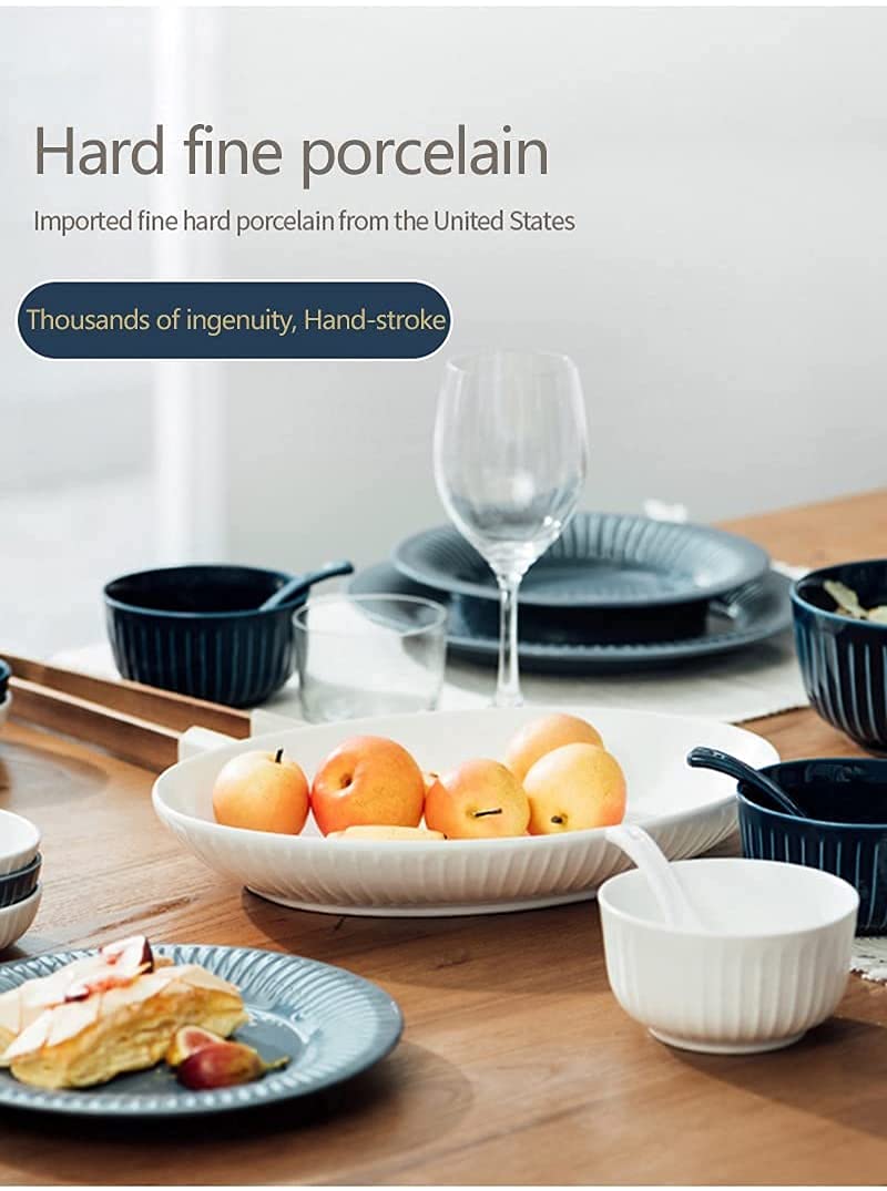 20-Piece Colorful Porcelain Dinnerware Set