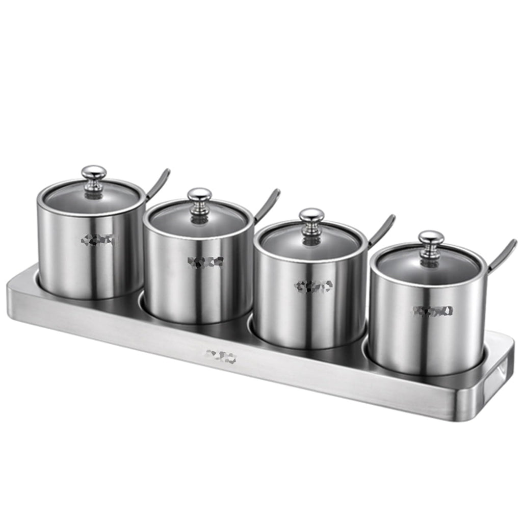 3-Piece Stainless Steel Spice Rack Set