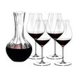 4-Piece Crystal Wine Glass Set with Decanter