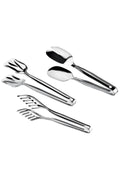 3-Piece 304 Stainless Steel Serving Tongs Set