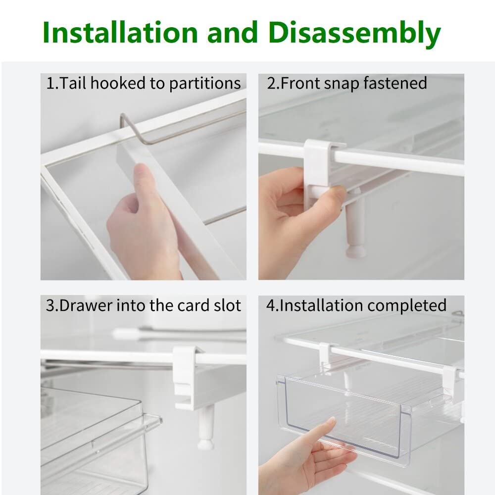 Sliding Wall Cabinet Organizer for Above Refrigerator or Oven