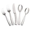 Hand-Forged Hammered Stainless Steel Flatware Set