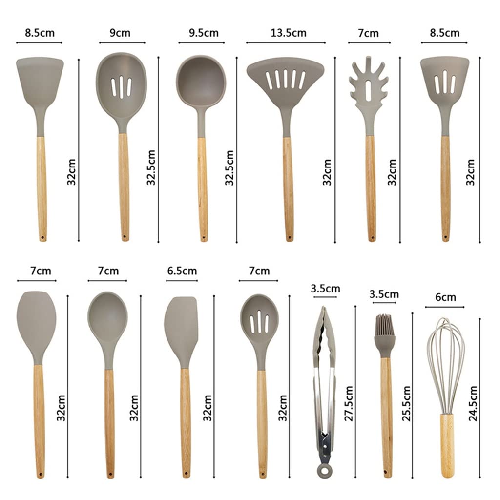 Large Silicone Spoon & Spatula Utensil Set