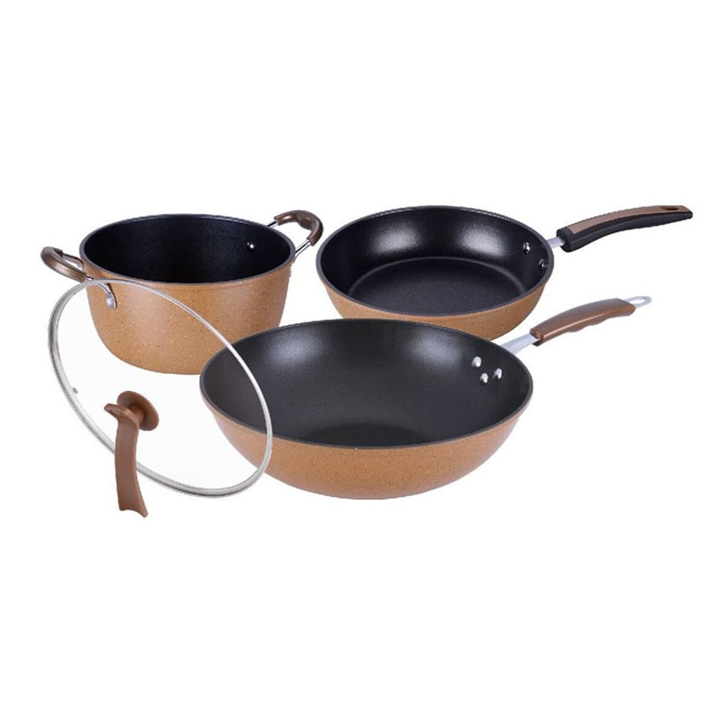 3-Piece Non-Stick Stone Cookware Set