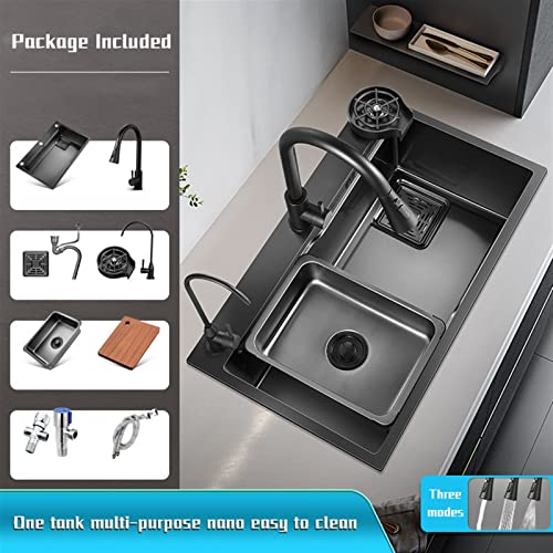 Stainless Steel Single-Bowl Workstation Kitchen Sink Set