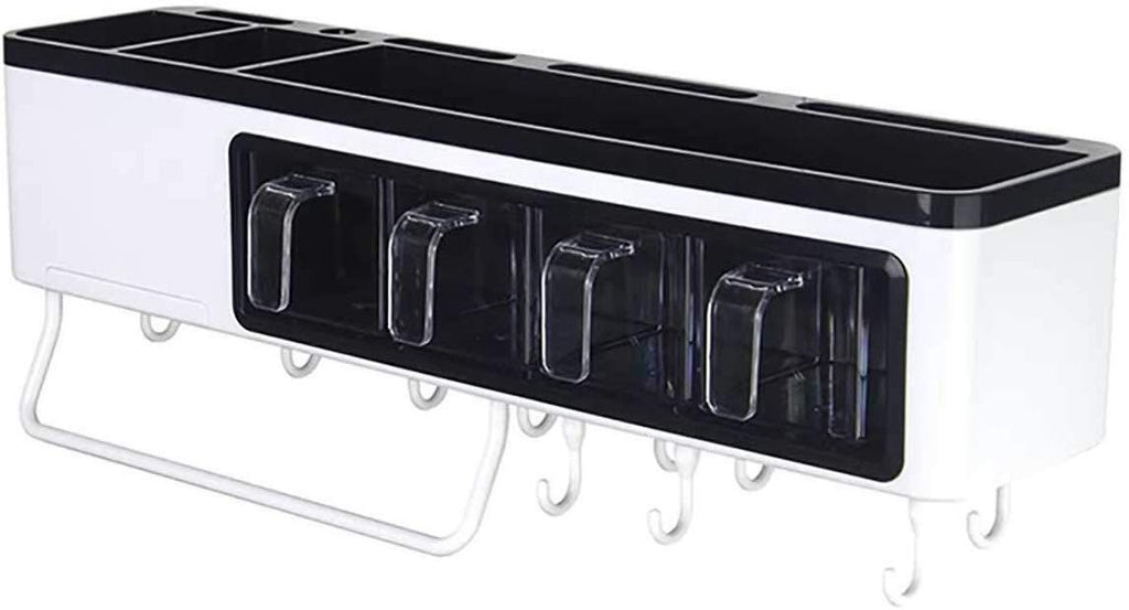 Wall-Mounted 4-Jar Spice Organizer Rack