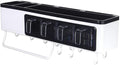Wall-Mounted 4-Jar Spice Organizer Rack