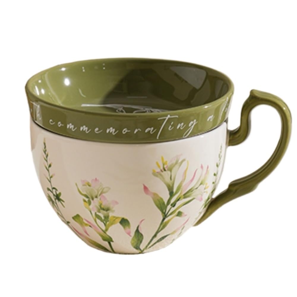 Vintage Rustic Coffee Cup & Saucer Set