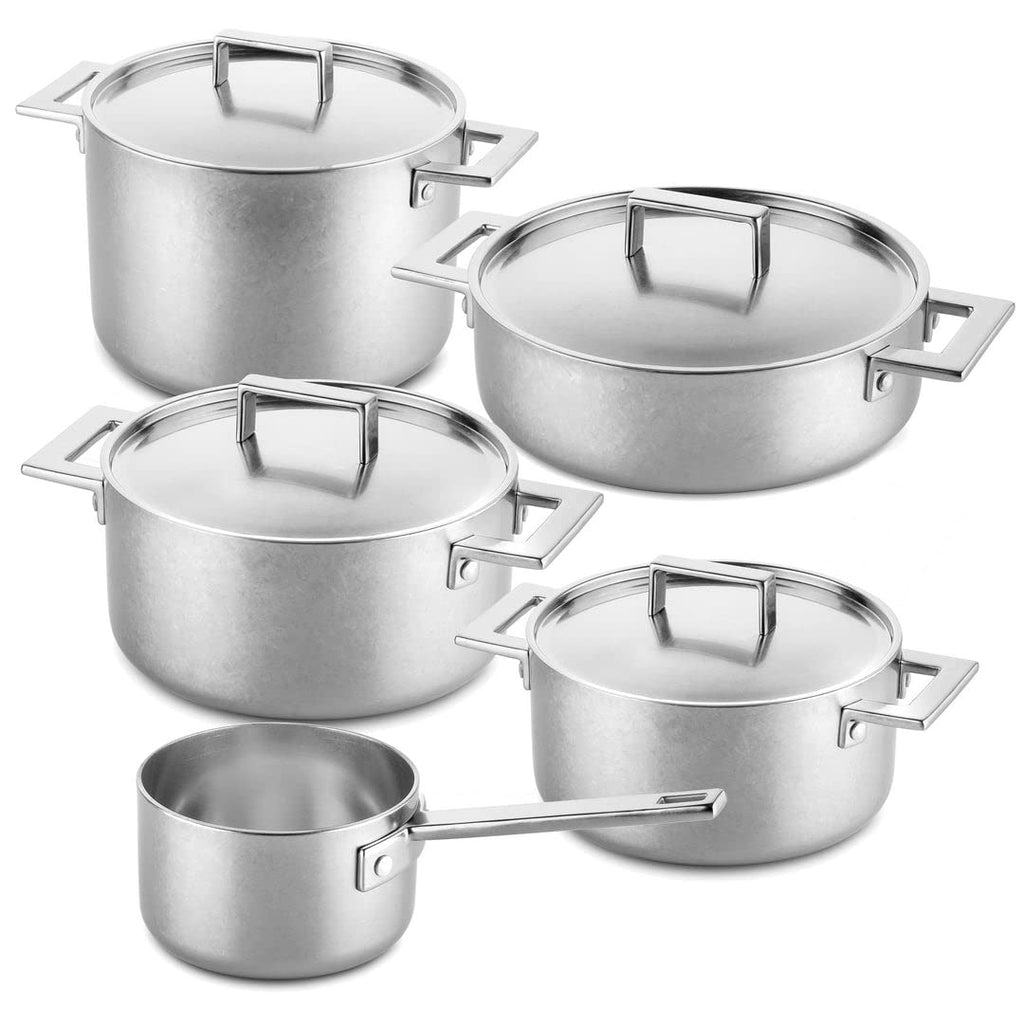 MEPRA Stainless Steel Attiva Pewter 10 Pcs Set