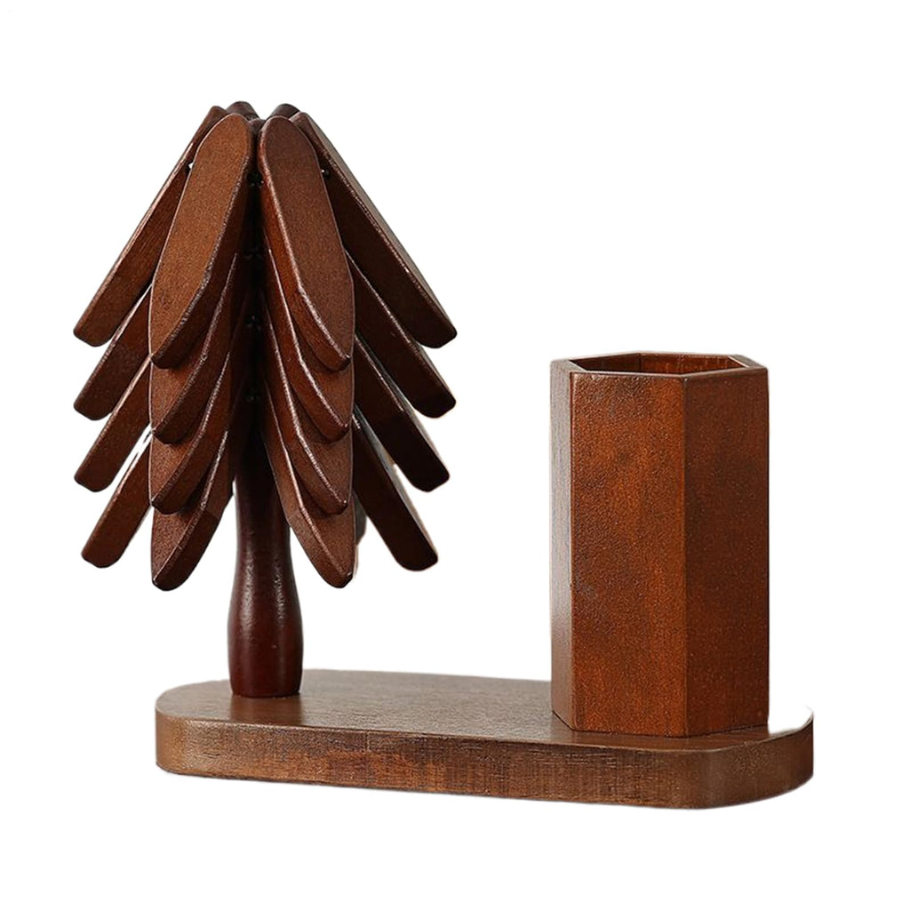 Christmas Tree Trivet Insulation with Cutlery Holder