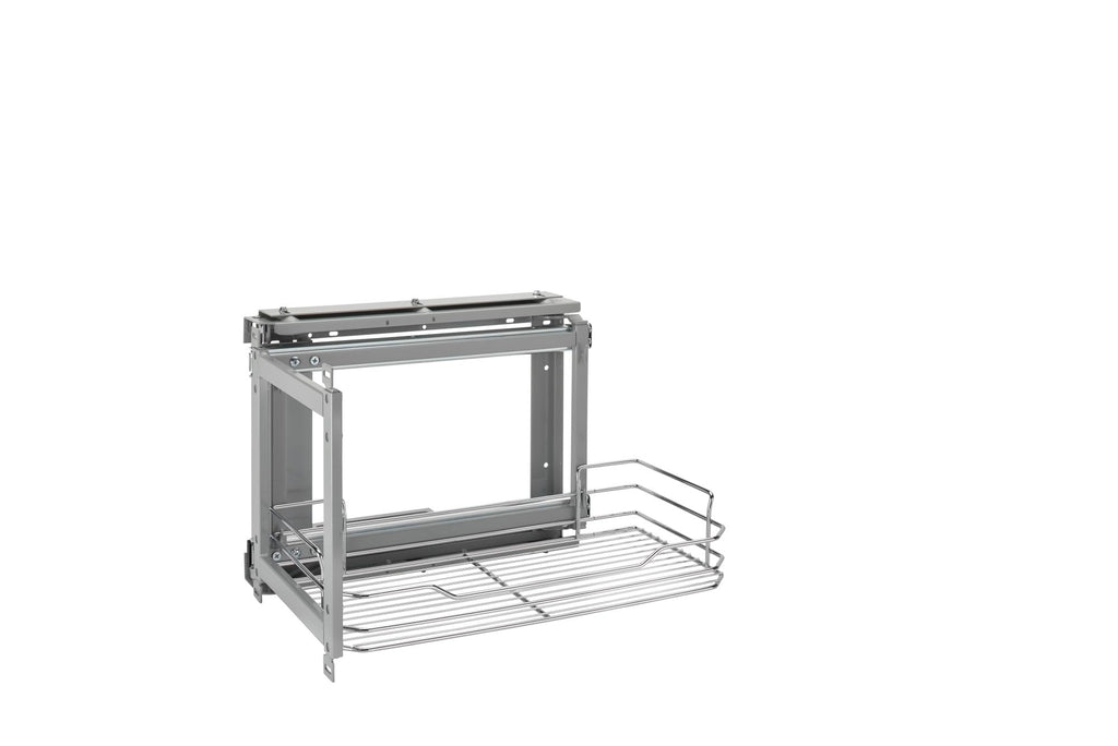 Sliding Wall Cabinet Organizer for Above Refrigerator or Oven