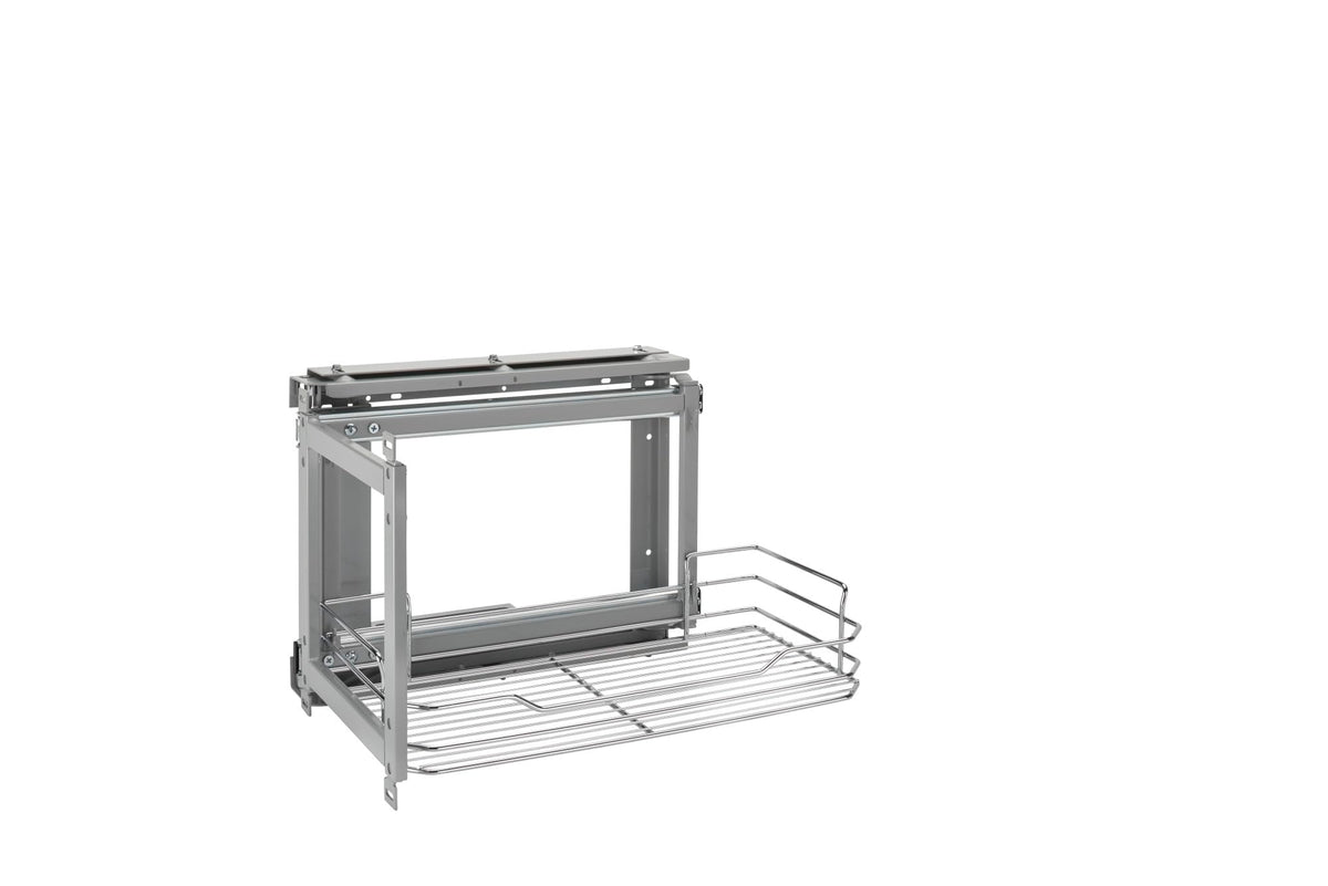 Sliding Wall Cabinet Organizer for Above Refrigerator or Oven