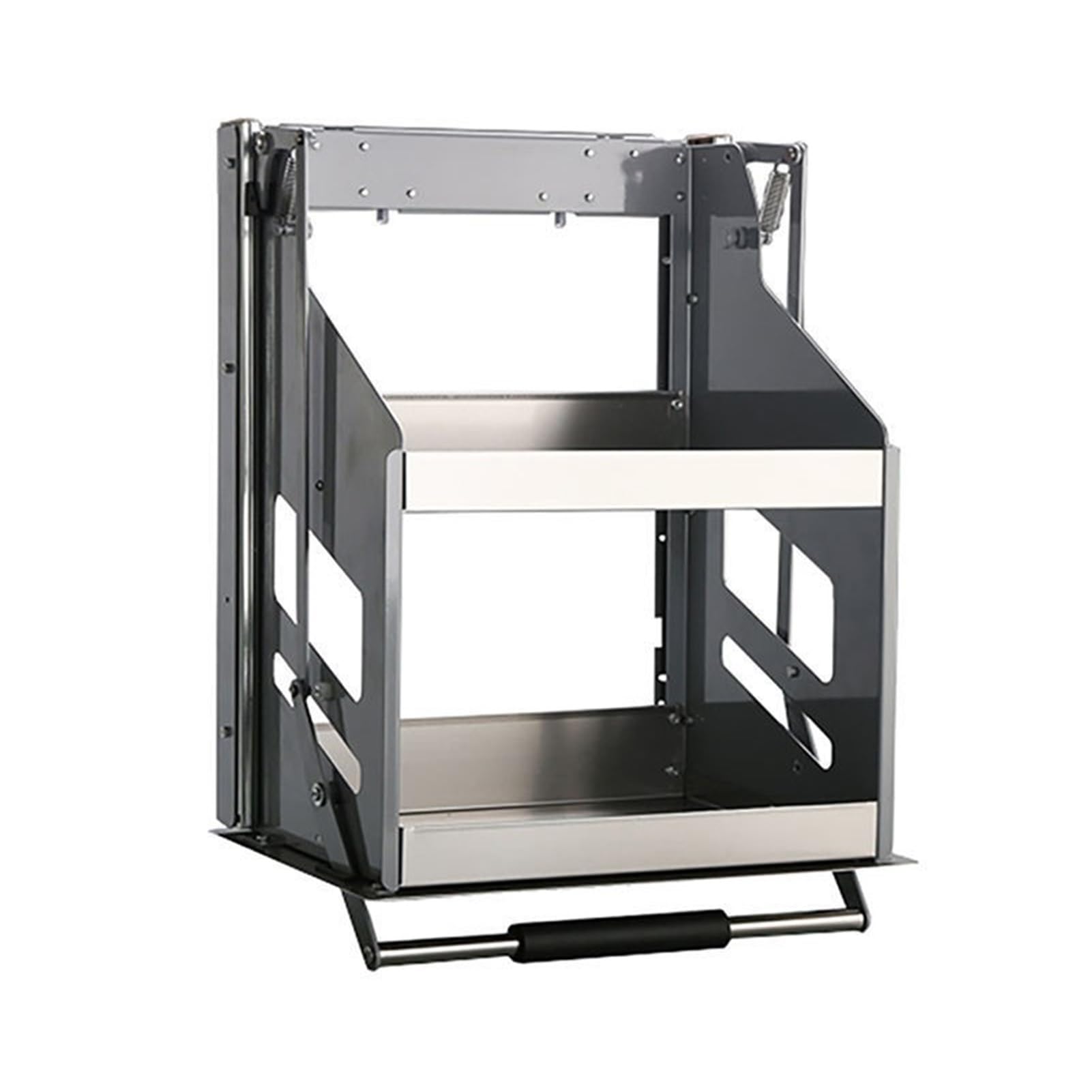2-Tier Pull-Down Cabinet Organizer Rack