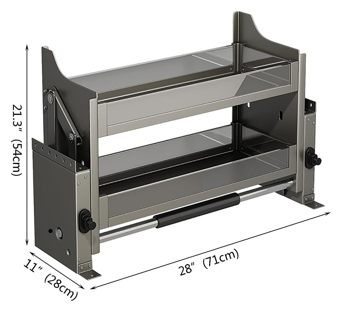2-Tier Pull-Down Spice Rack Organizer