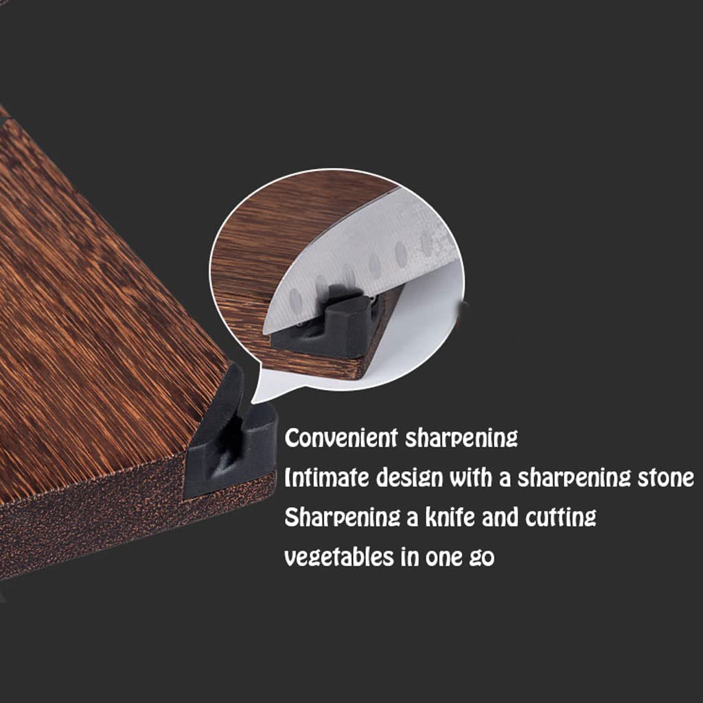 Thickened Double-Sided Wooden Cutting Board with Handles