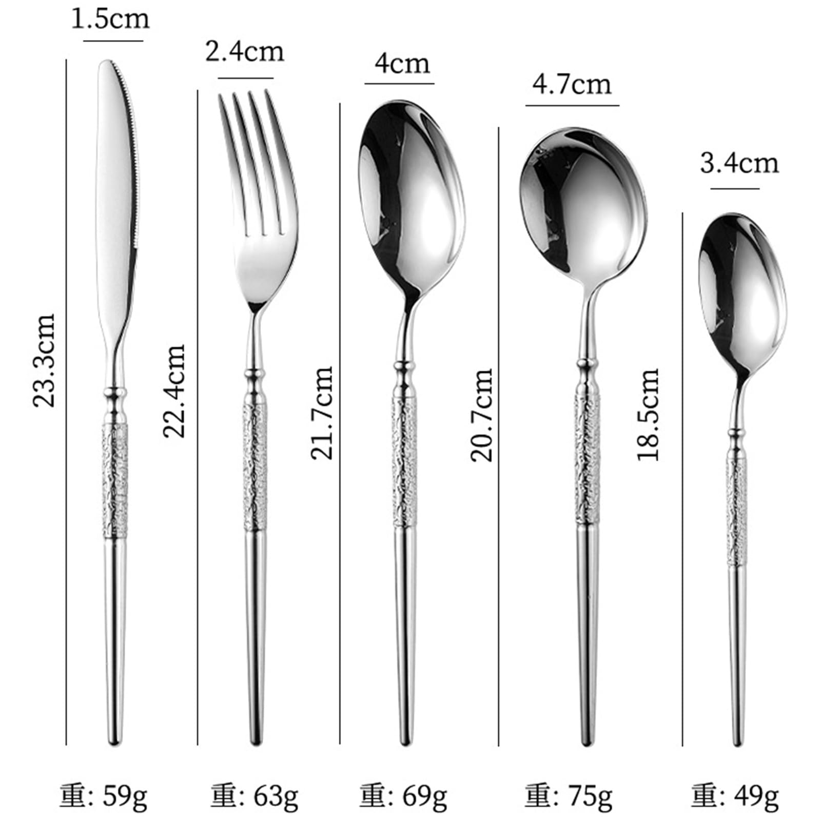 20-Piece Stainless Steel Flatware Set for 4