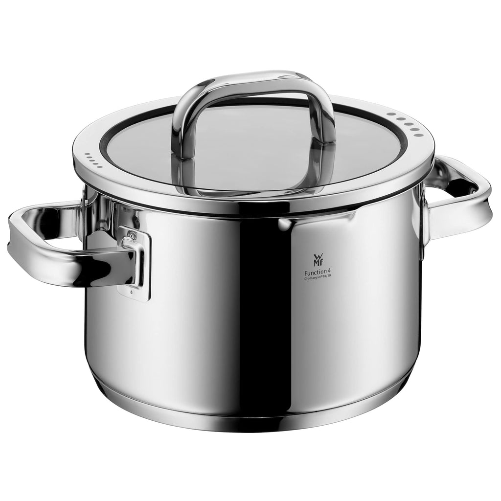 5-Piece Stainless Steel Cookware Set with Steamer Insert