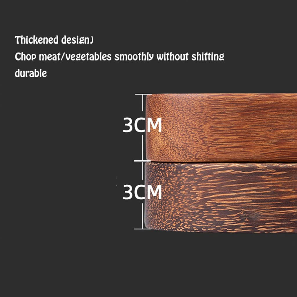 Thickened Double-Sided Wooden Cutting Board with Handles