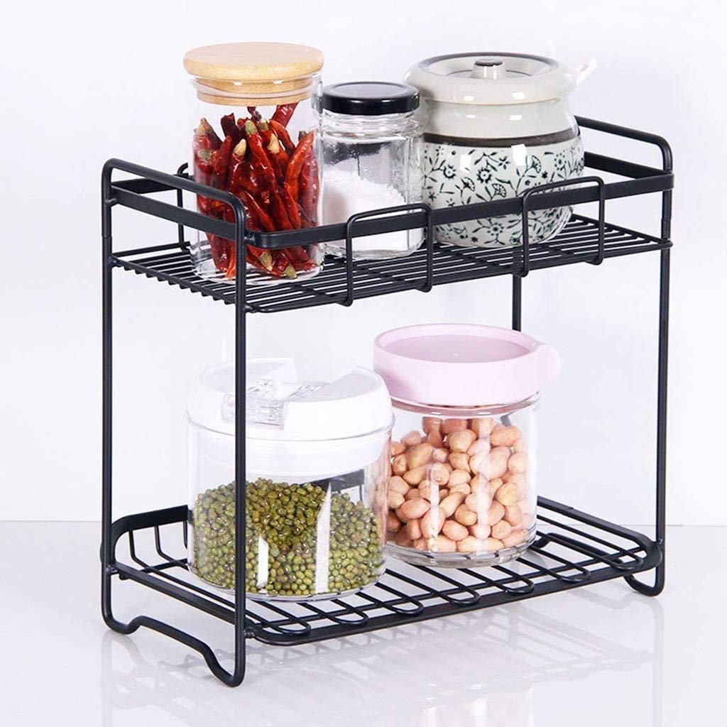 2-Tier Detachable Spice Rack Organizer