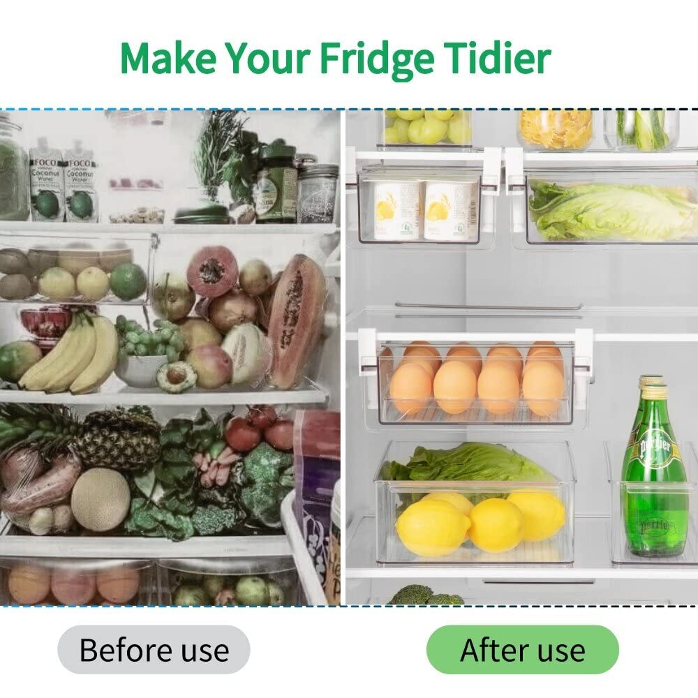 Sliding Wall Cabinet Organizer for Above Refrigerator or Oven