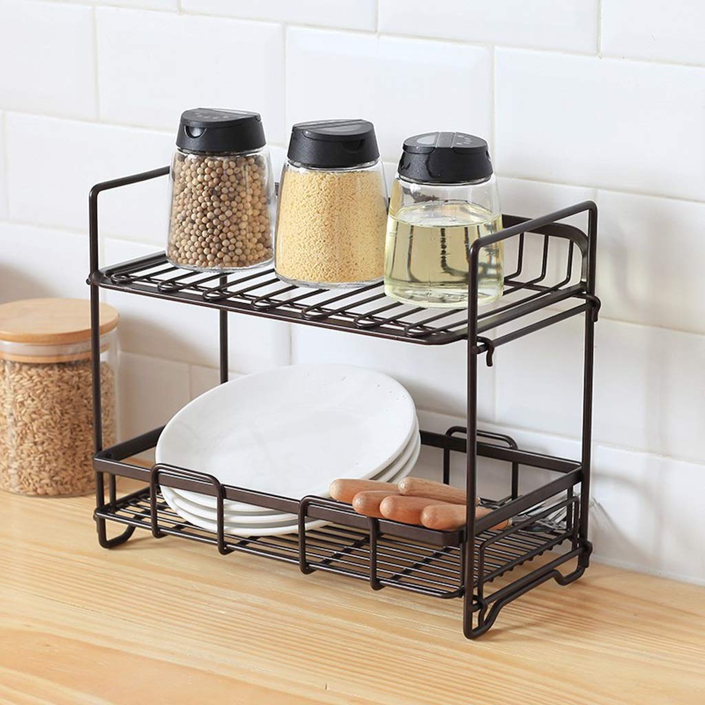 2-Tier Detachable Spice Rack Organizer
