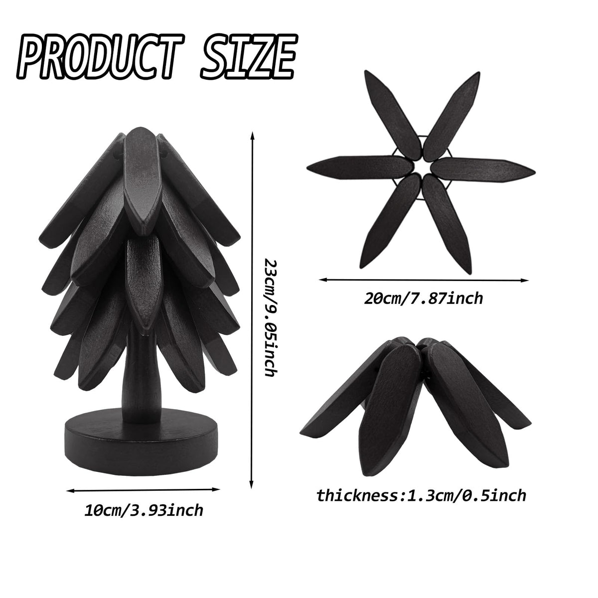 Natural Wooden Trivets for Hot Dishes