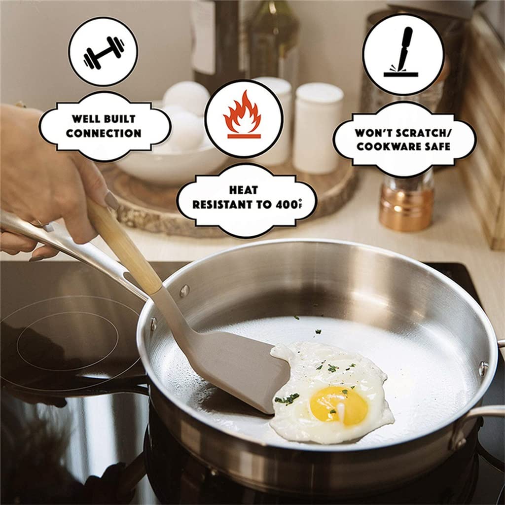Large Silicone Spoon & Spatula Utensil Set