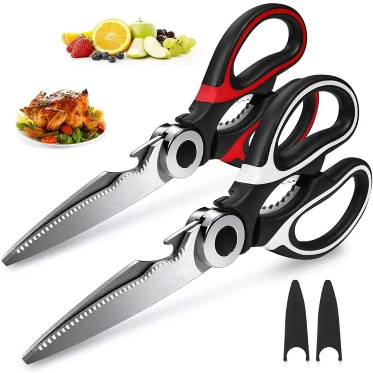 Multifunctional Fit for Kitchen Shears for Meat, Chicken Bones
