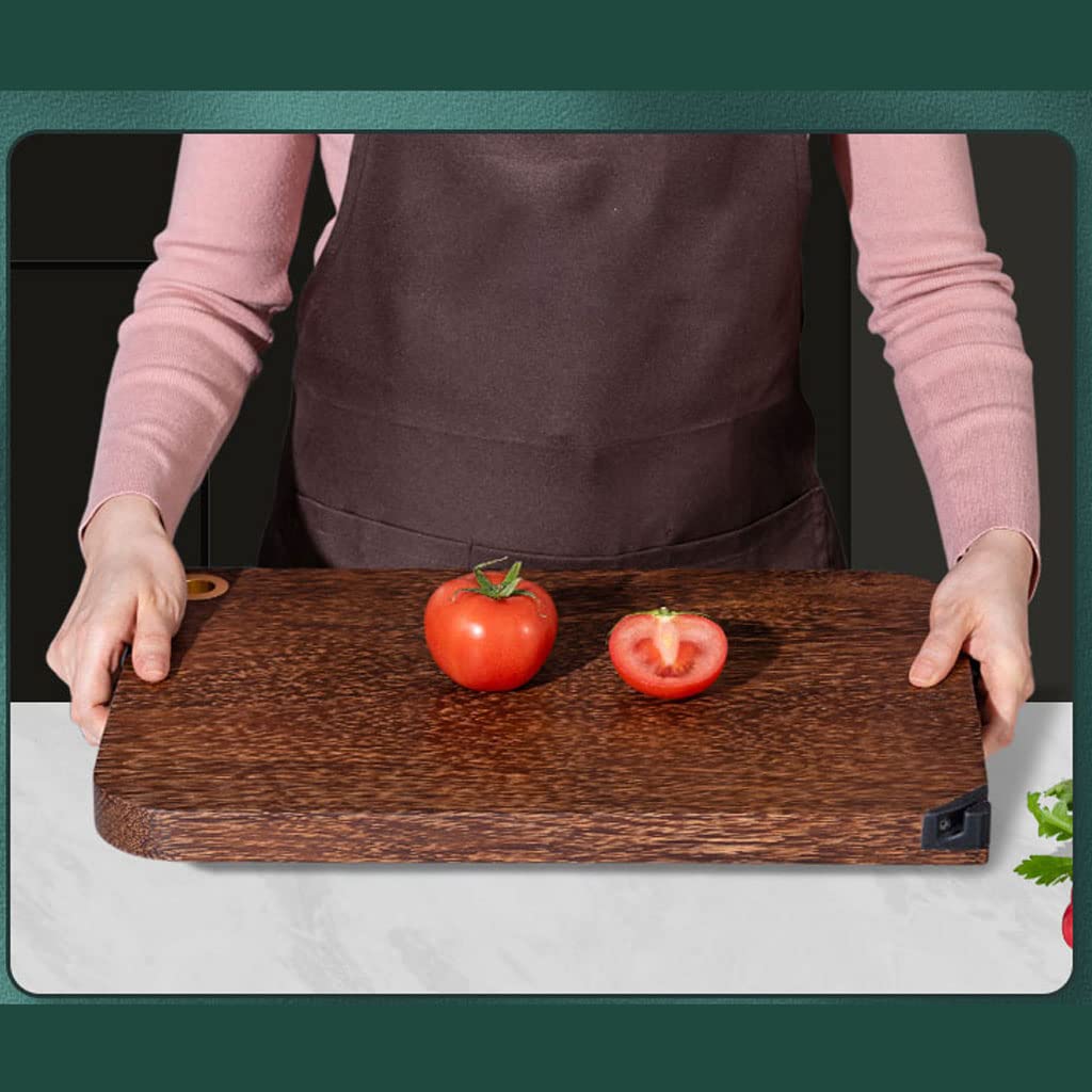 Thickened Double-Sided Wooden Cutting Board with Handles