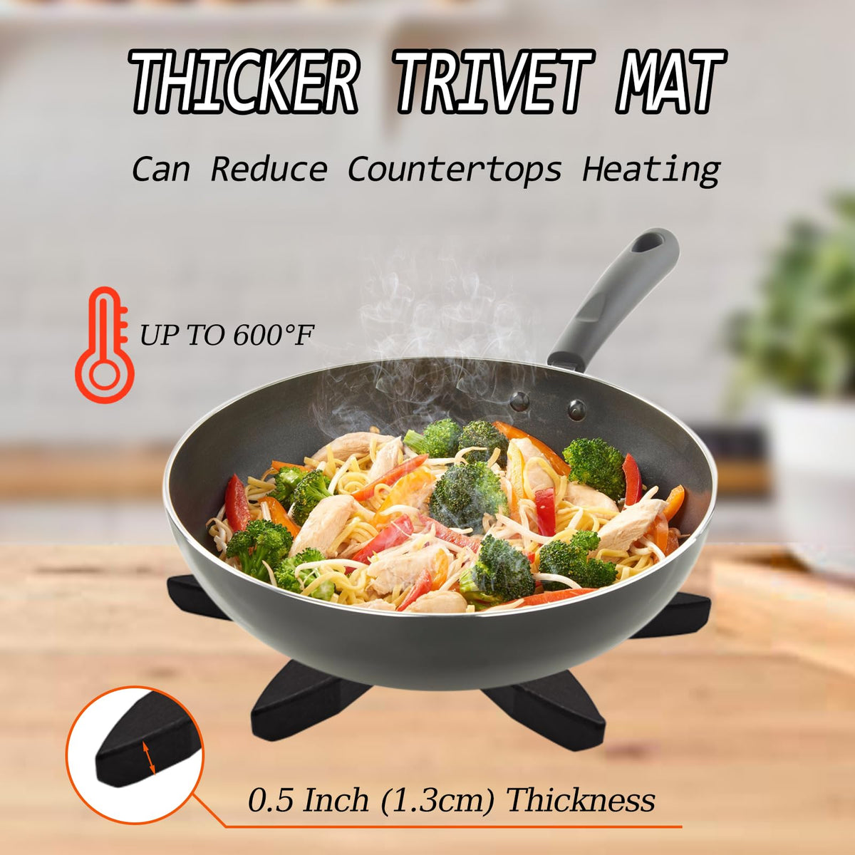Natural Wooden Trivets for Hot Dishes