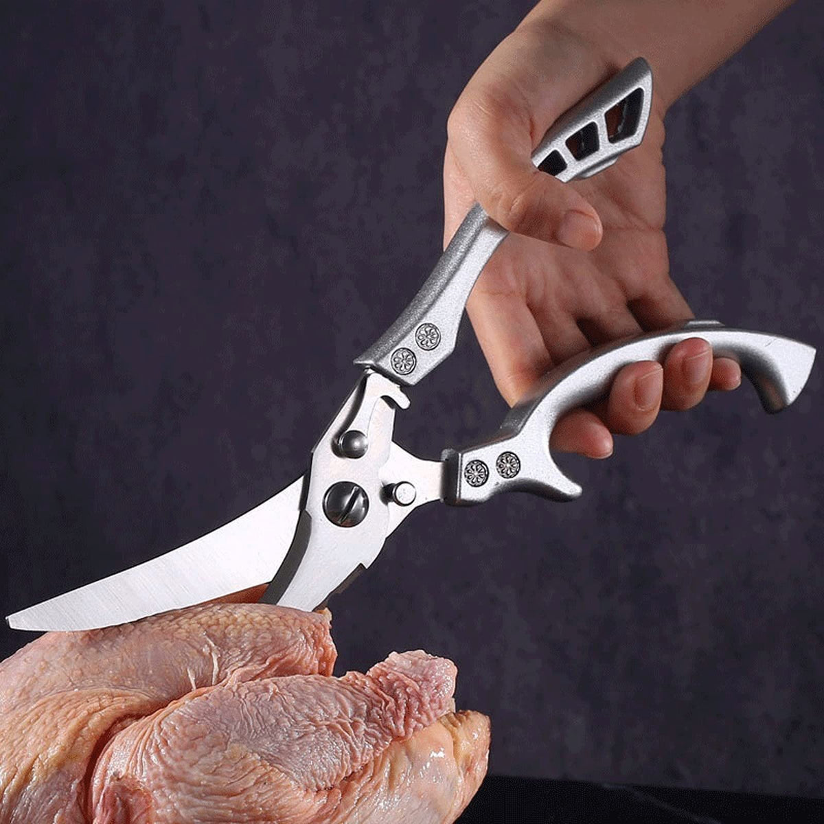 Stainless Steel Multi-Function Poultry Kitchen Scissors
