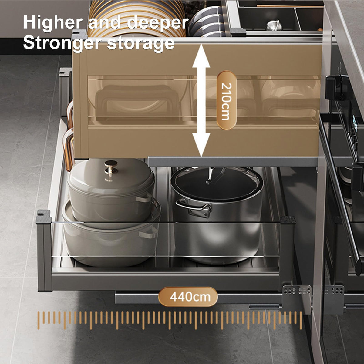 Pull-Out Blind Corner Cabinet Organizer Rack