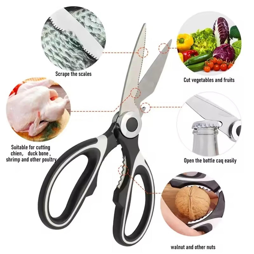 Multifunctional Fit for Kitchen Shears for Meat, Chicken Bones