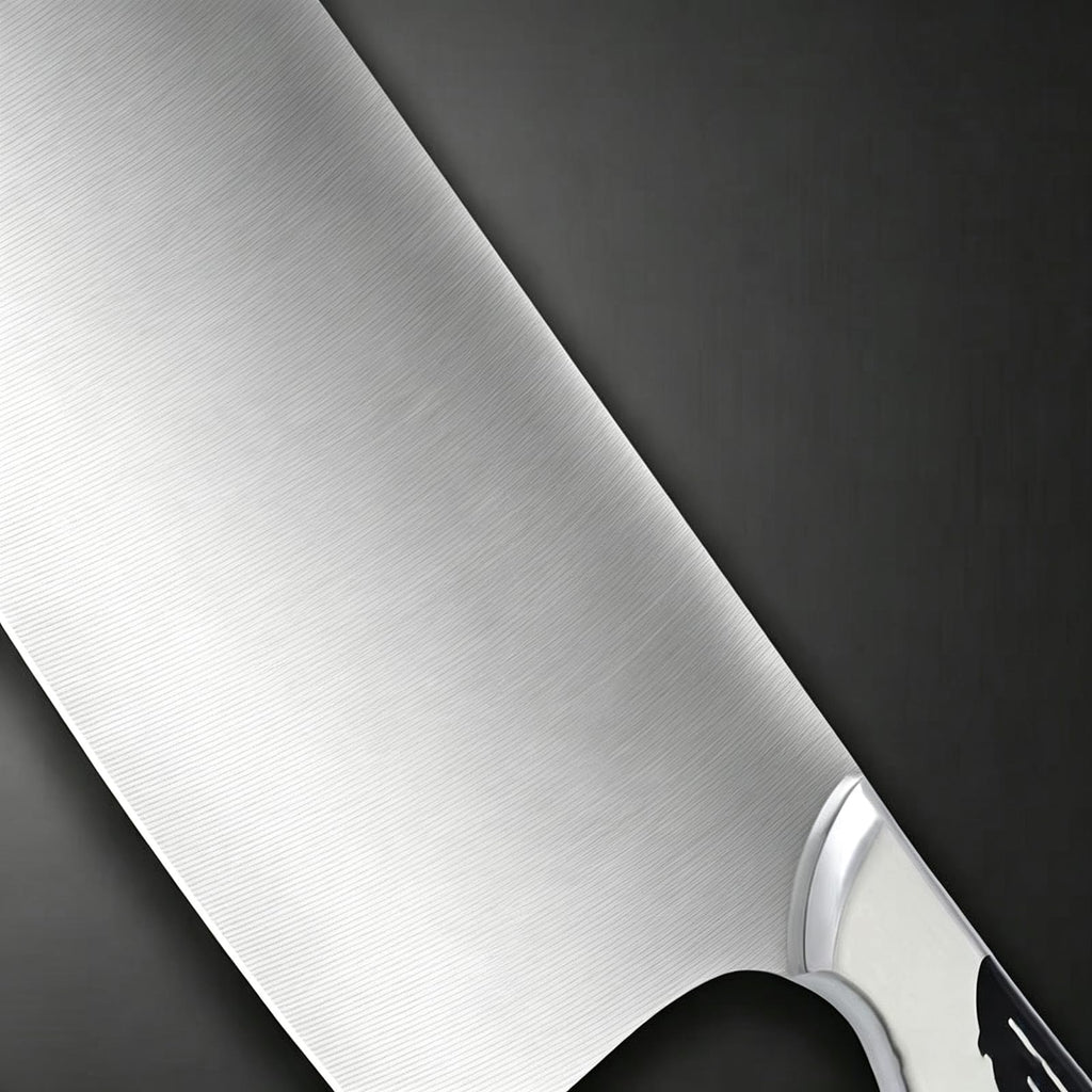 Damascus Kitchen Knife Set with Block