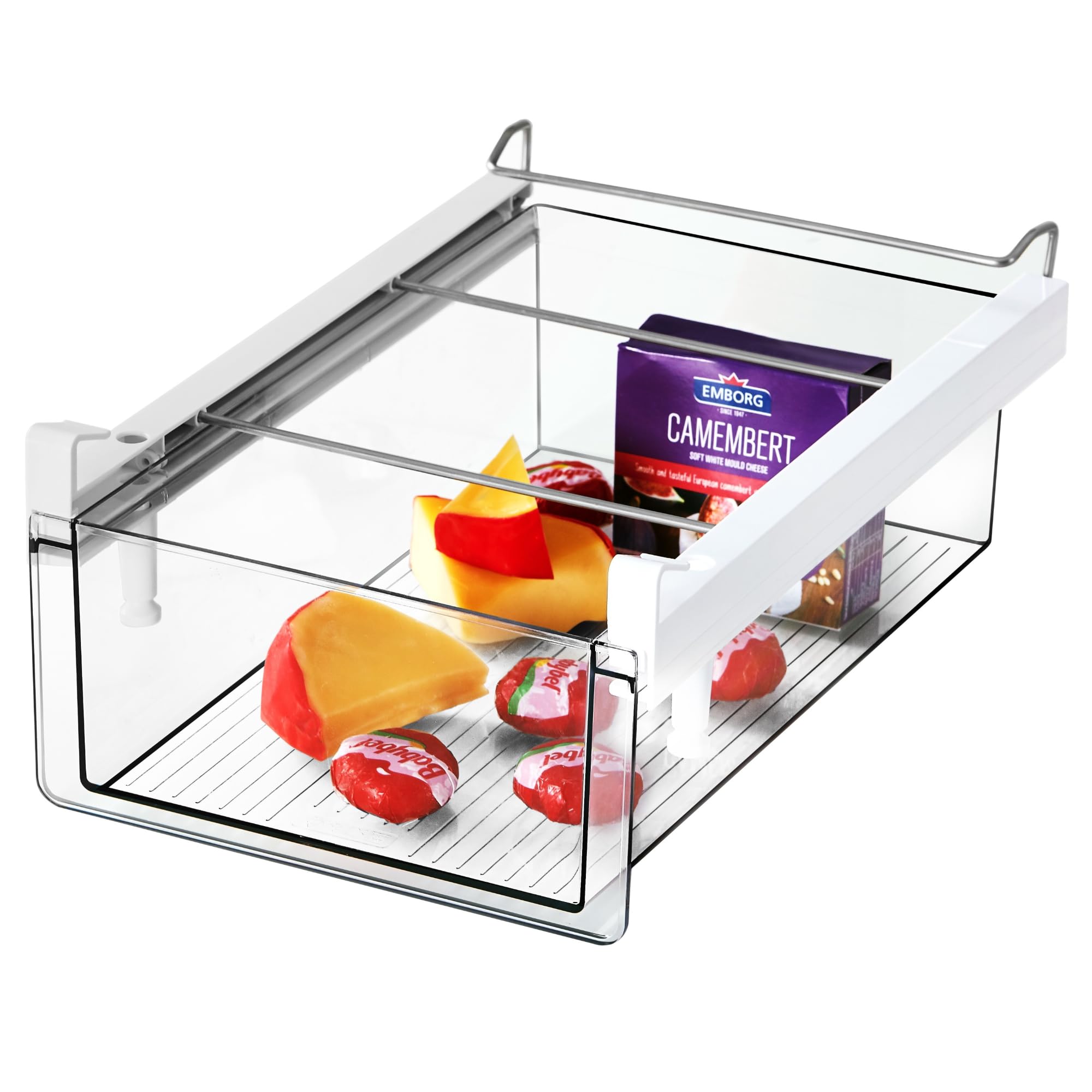 Sliding Wall Cabinet Organizer for Above Refrigerator or Oven