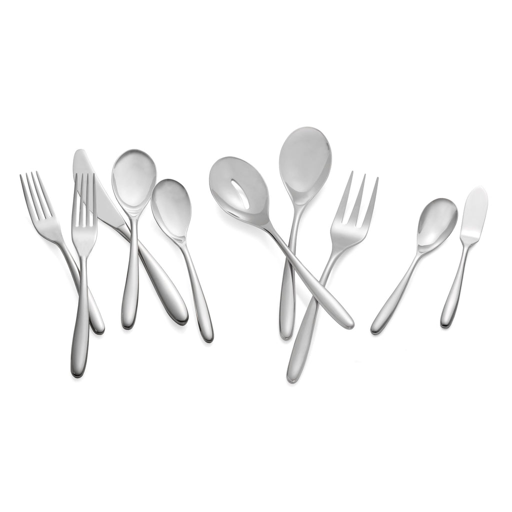 45-Piece Stainless Steel Flatware Set for 8