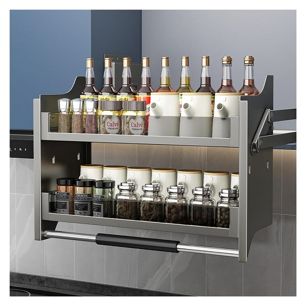 2-Tier Pull-Down Spice Rack Organizer