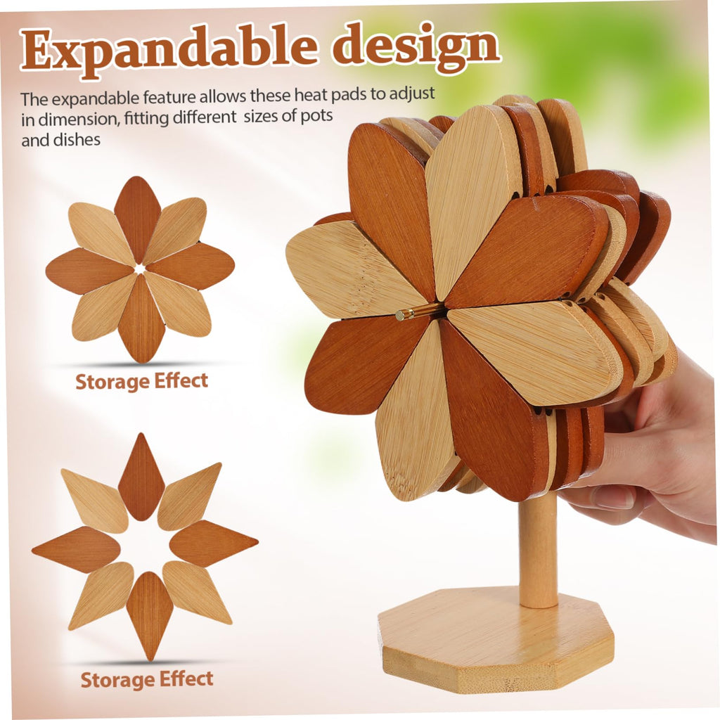 Expandable Trivet Set with Storage Stand