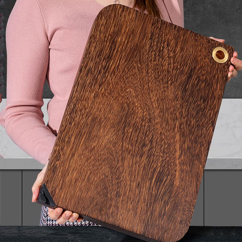 Thickened Double-Sided Wooden Cutting Board with Handles