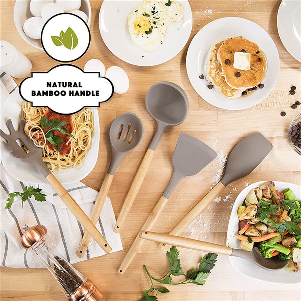 Large Silicone Spoon & Spatula Utensil Set