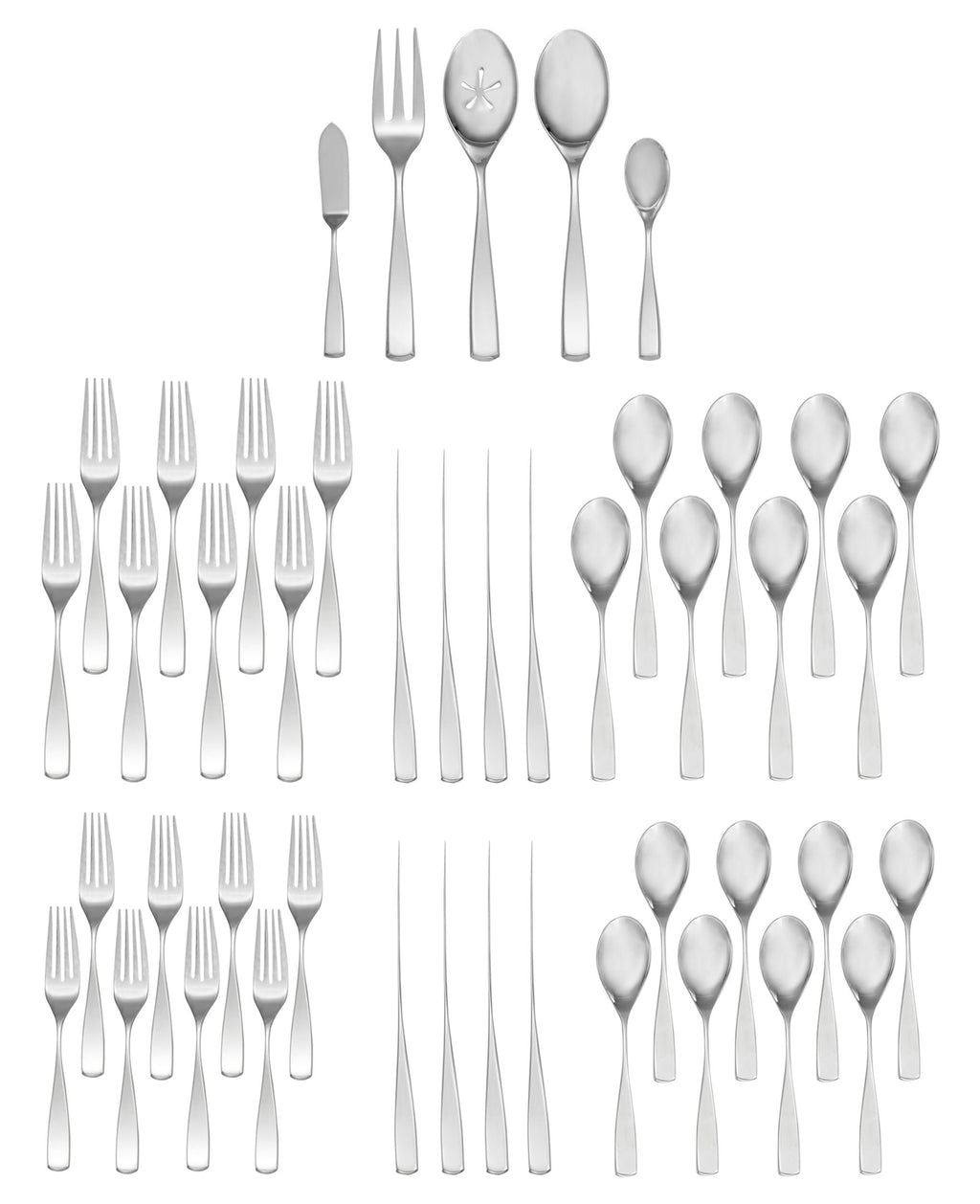 45-Piece Stainless Steel Flatware Set for 8