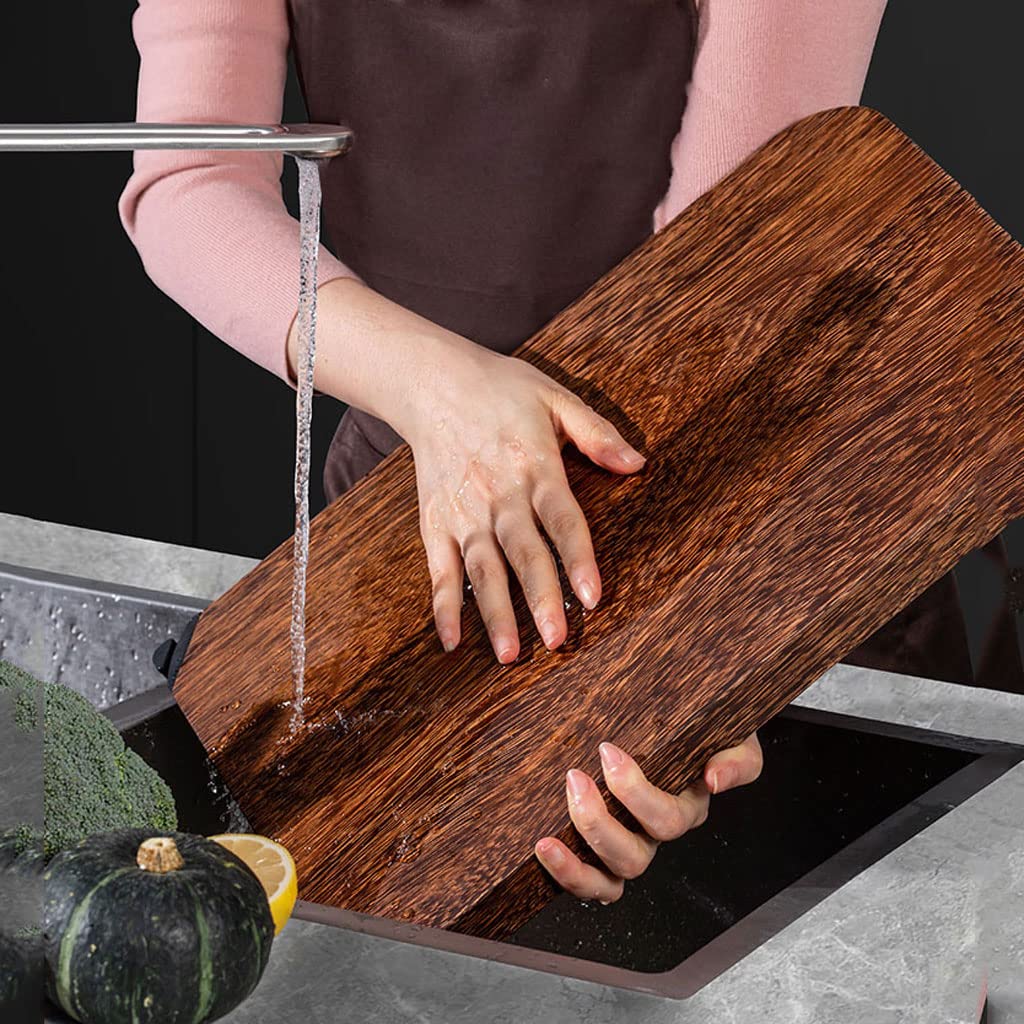 Thickened Double-Sided Wooden Cutting Board with Handles