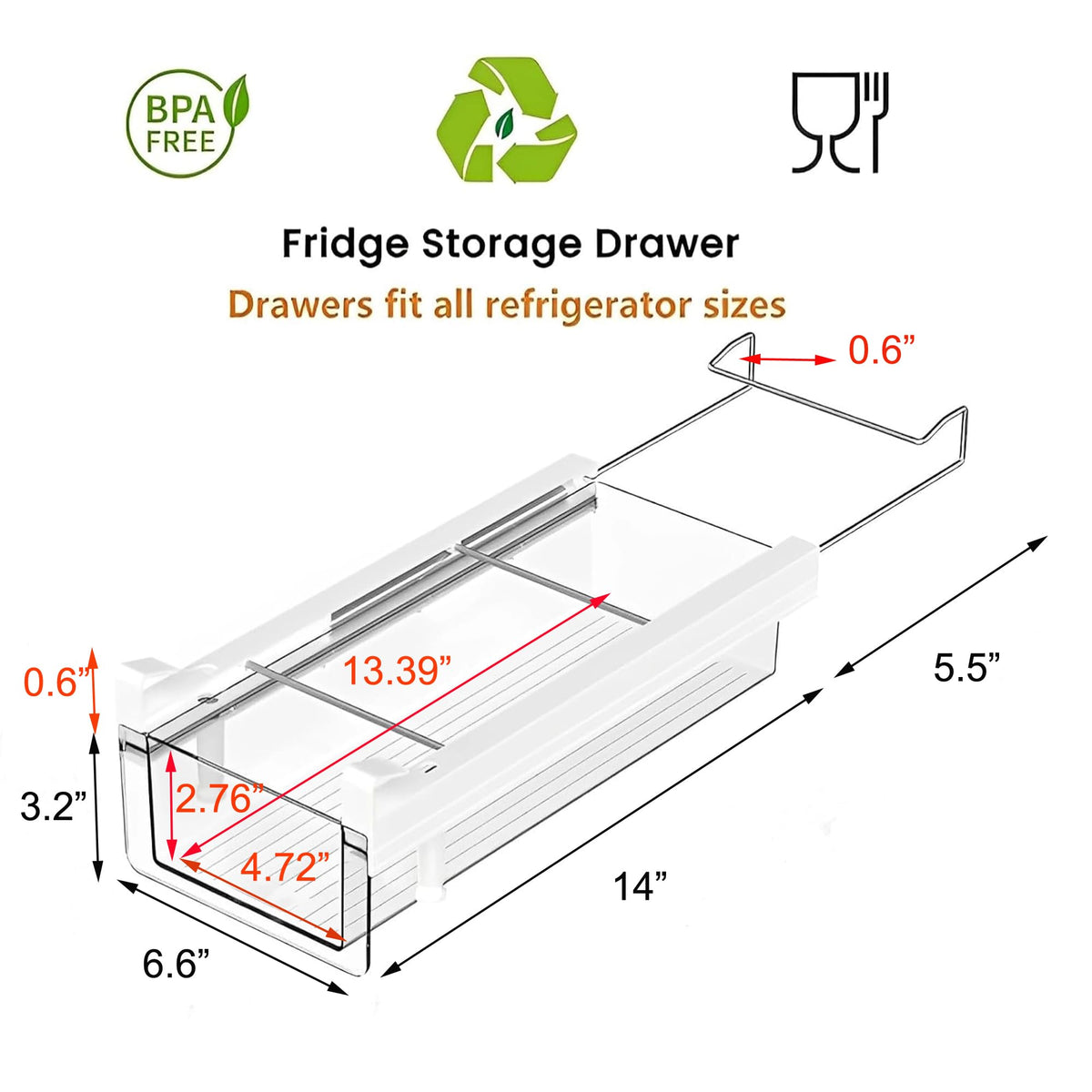 Sliding Wall Cabinet Organizer for Above Refrigerator or Oven